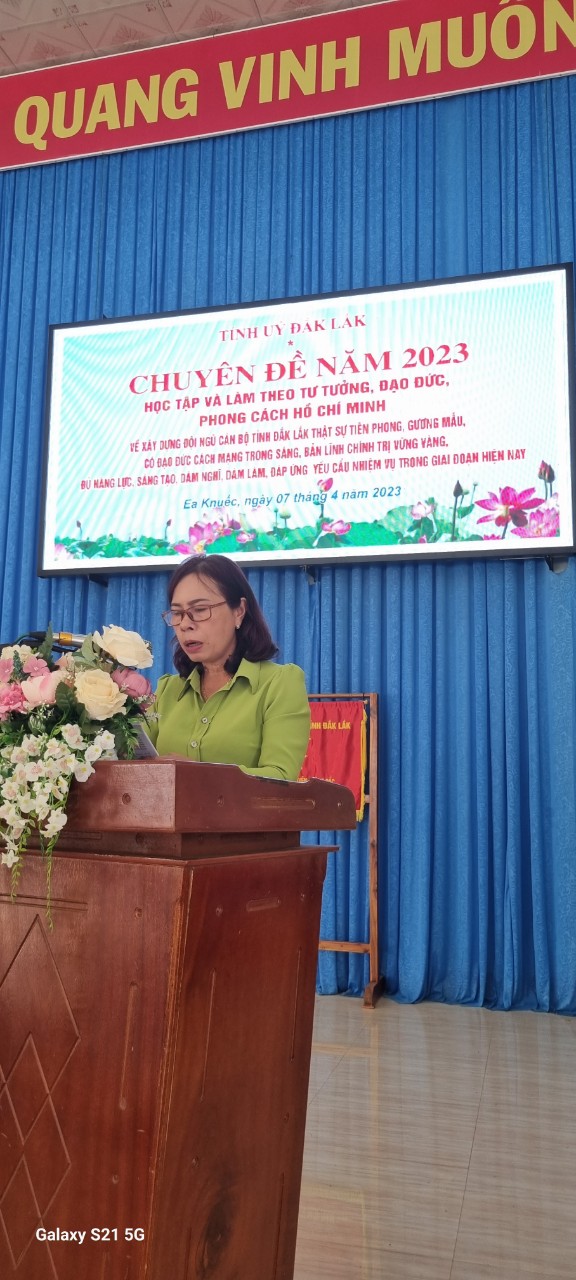 Hội nghị học tập, quán triệt, triển khai các văn bản của Trung ương, của tỉnh ủy đợt 1 năm 2023 và chuyên đề năm 2023.